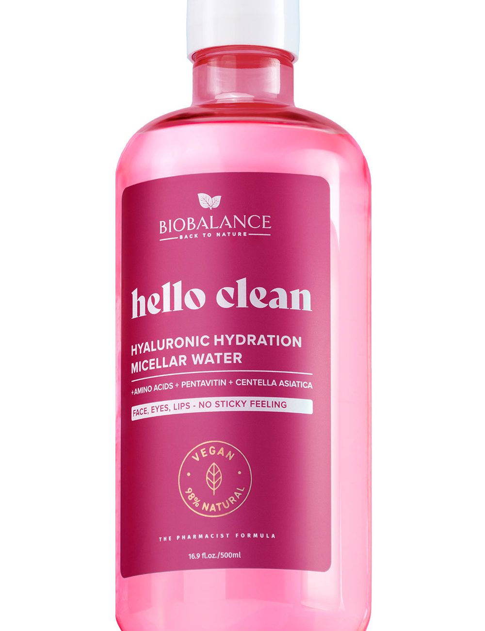 hello-clean-hyaluronic-hydration-micellar-water4f6e07ae-2652-4b9e-a2b7-128c0ca6b5d7 میسلار واتر هیالورونیک اسید بیوبالانس BIOBALANCE - Image 1