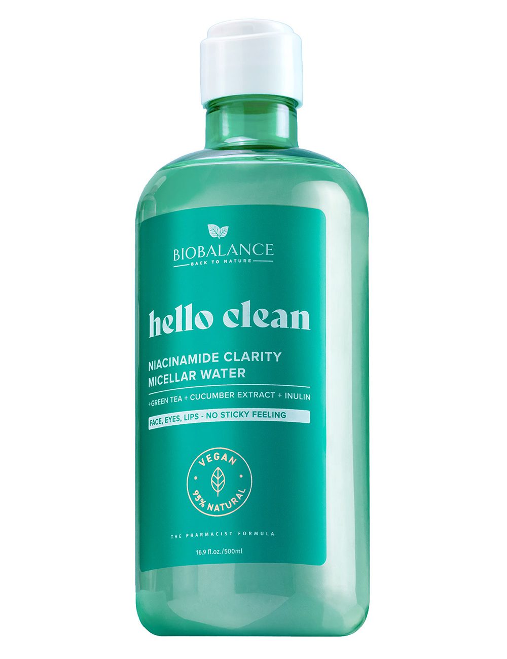 hello-clean-niacinamide-clarity-micellar-water53f021d0-f95e-47c2-8ad4-f50fd1bf08f8 میسلار واتر نیاسینامیدبیوبالانس BIOBALANCE - Image 1