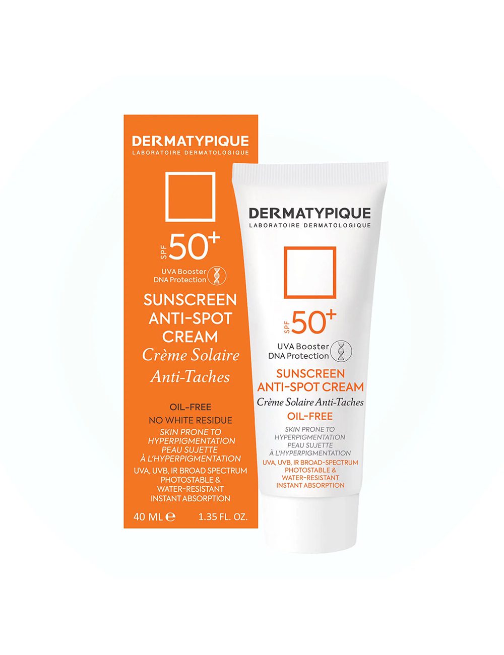 ضد-افتاب-بی-رنگ-و-روشن-کننده-spf50-درماتیپیک درماتپیک