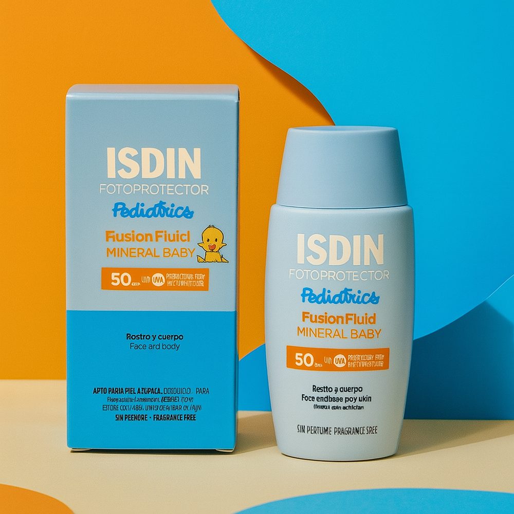 ضد آفتاب کودک مینرال ایزدین fusion-fluid-mineral-baby-pediatrics-spf-50
