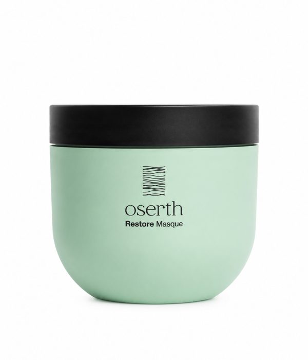 ماسک موی Oserth Restore Masque ساخت سوئد با فرمول وگان، مناسب موهای خشک، آسیب‌دیده، رنگ‌شده و دکلره. آبرسان، ترمیم‌کننده، نرم‌کننده و تقویت‌کننده مو