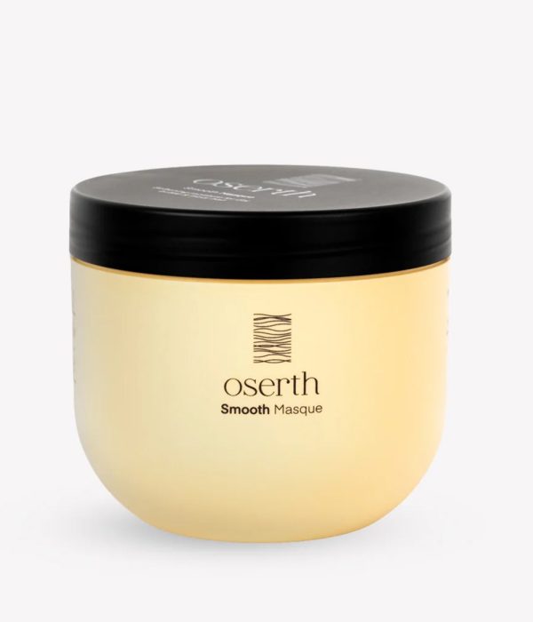 ماسک موی Oserth Smooth Masque با فرمول وگان، مناسب موهای خشک، وز و آسیب‌دیده. آبرسان، ضد وز، نرم‌کننده و افزایش‌دهنده درخشندگی مو، مناسب استفاده داخل حمام