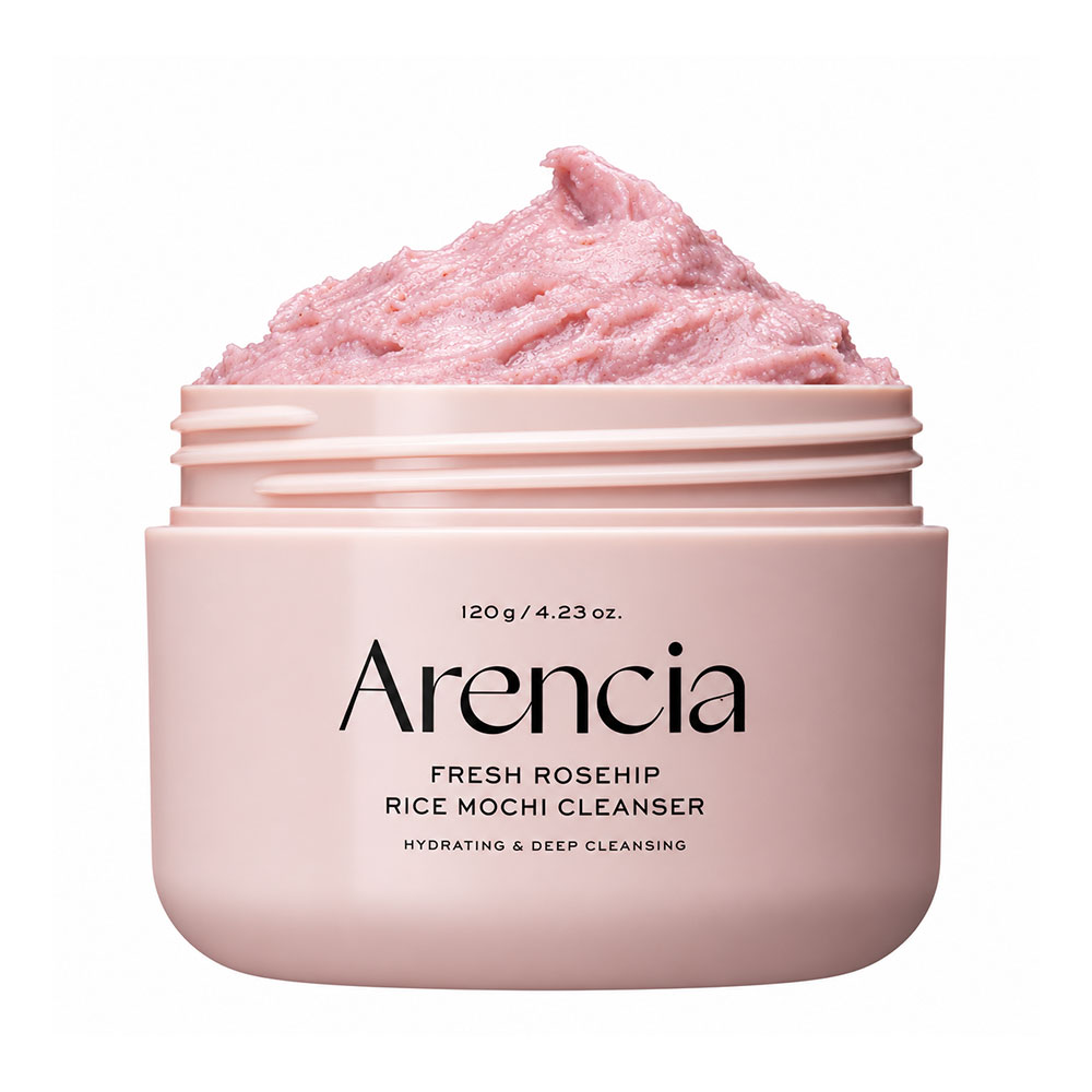 شوینده موچی رز هیپ آرنسیا مدل Fresh Rosehip Rice Mochi Cleanser وزن ۱۲۰ گرم