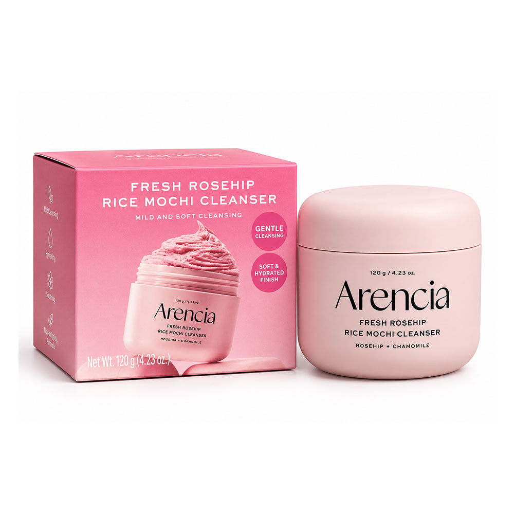 شوینده موچی رز هیپ آرنسیا مدل Fresh Rosehip Rice Mochi Cleanser وزن ۱۲۰ گرم